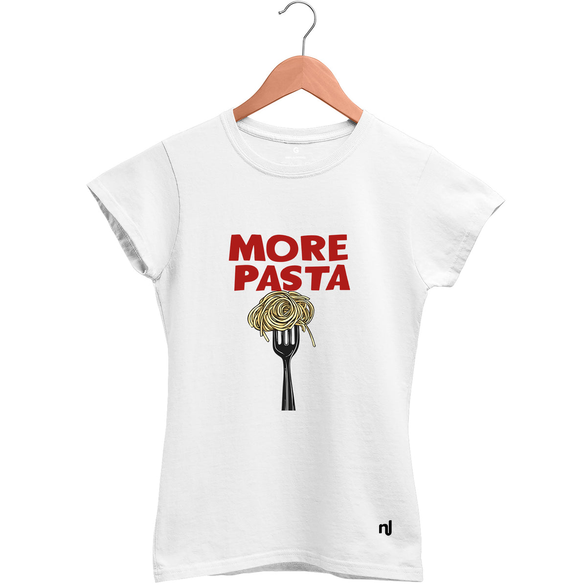 Camiseta Feminina Baby Look More Pasta