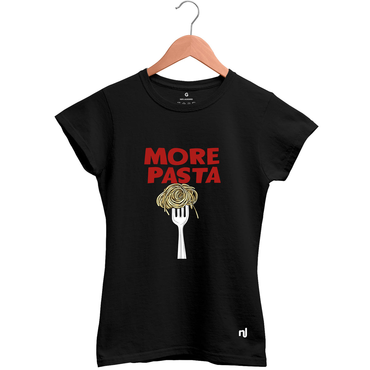 Camiseta Feminina Baby Look More Pasta