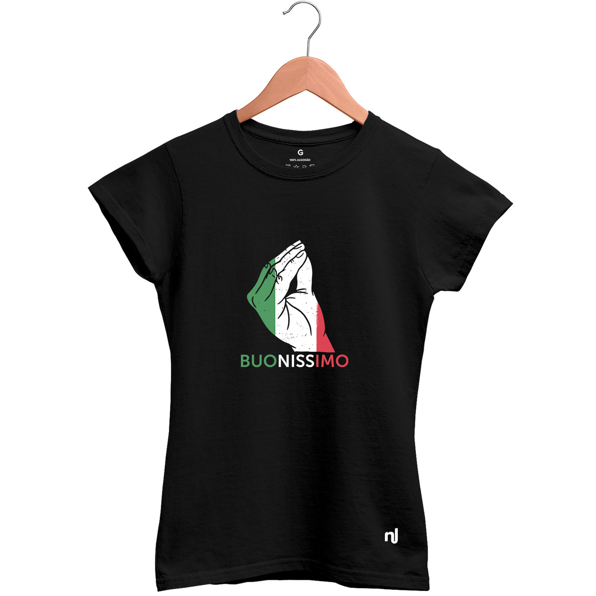 Camiseta Feminina Baby Look Buonissimo