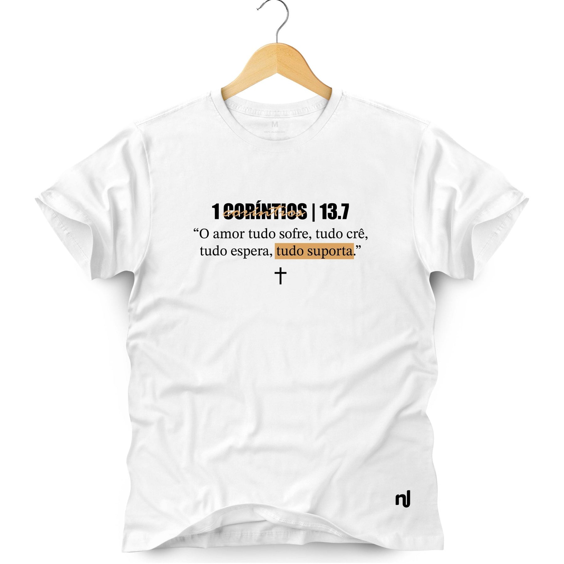 Camiseta Masculina Coríntios 13.7