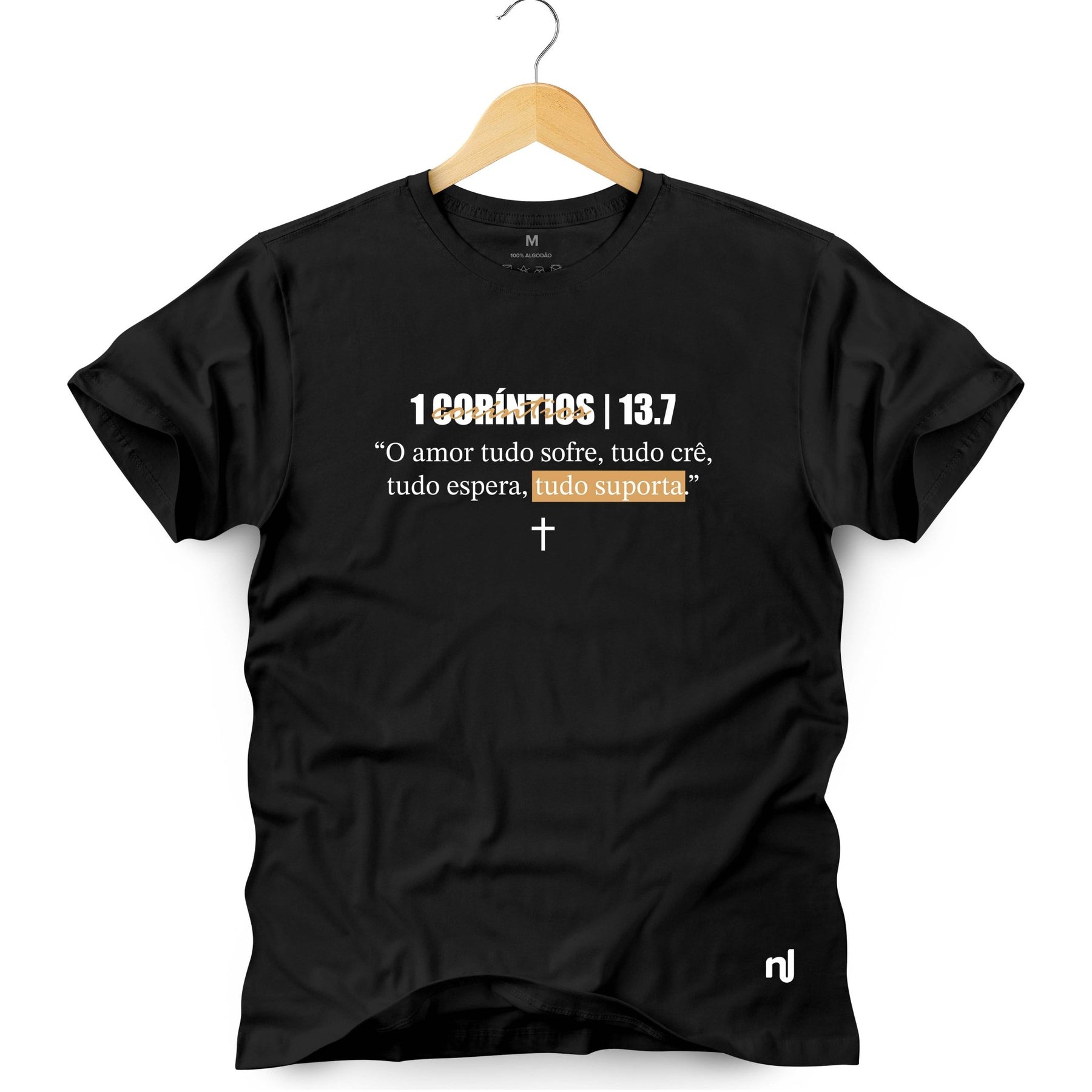 Camiseta Masculina Coríntios 13.7