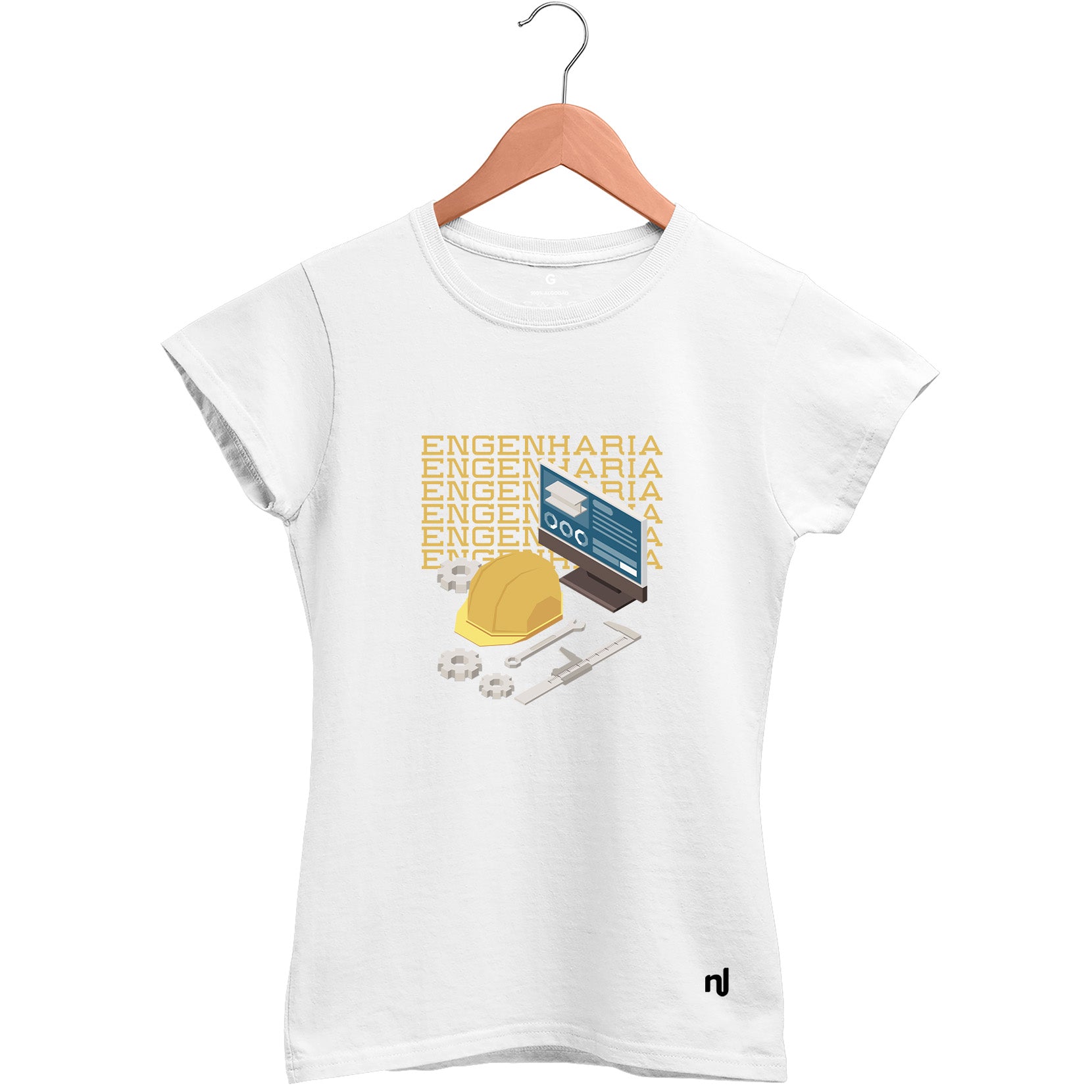 Camiseta Feminina Babylook Engenharia