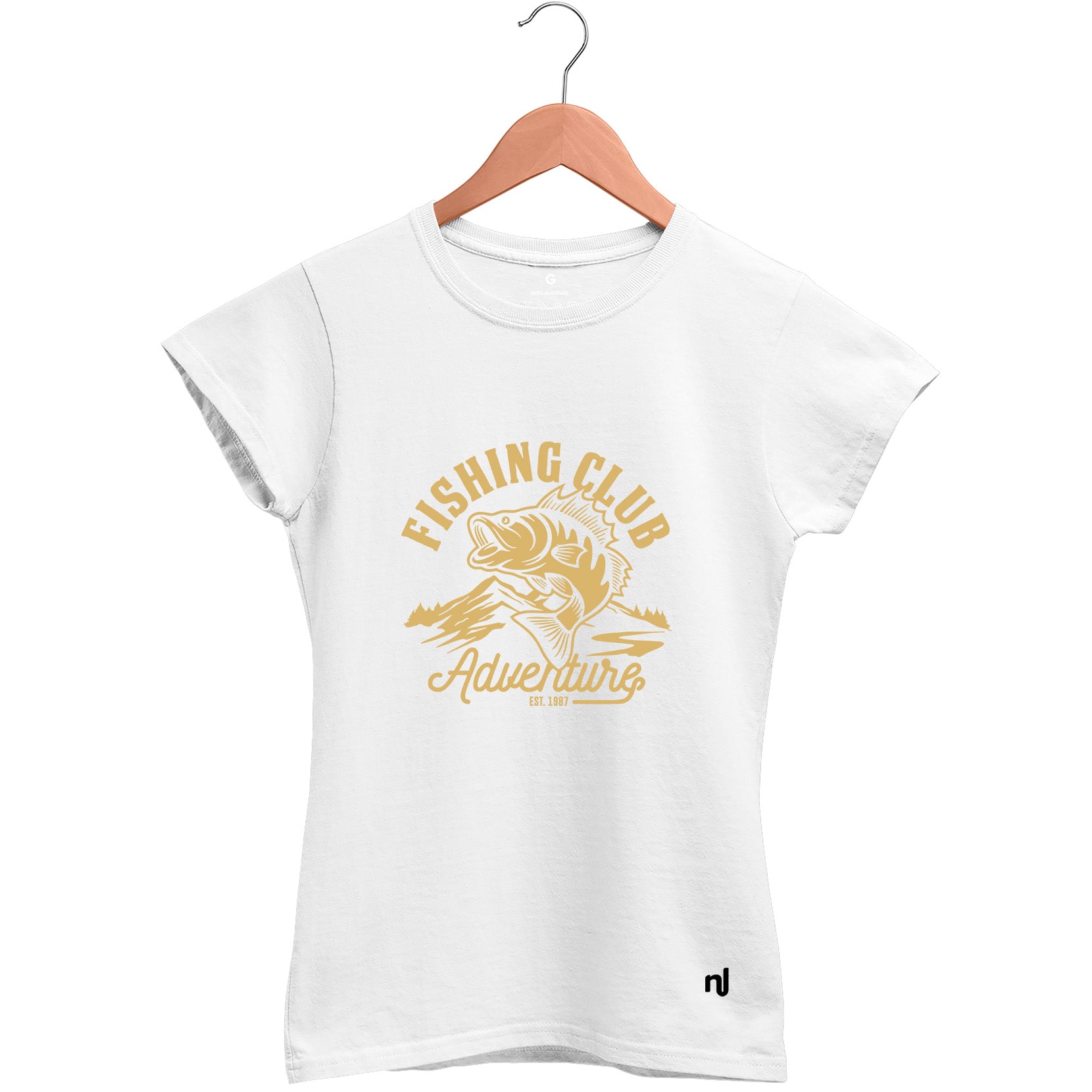 Camiseta Feminina Baby Look Fishing Club