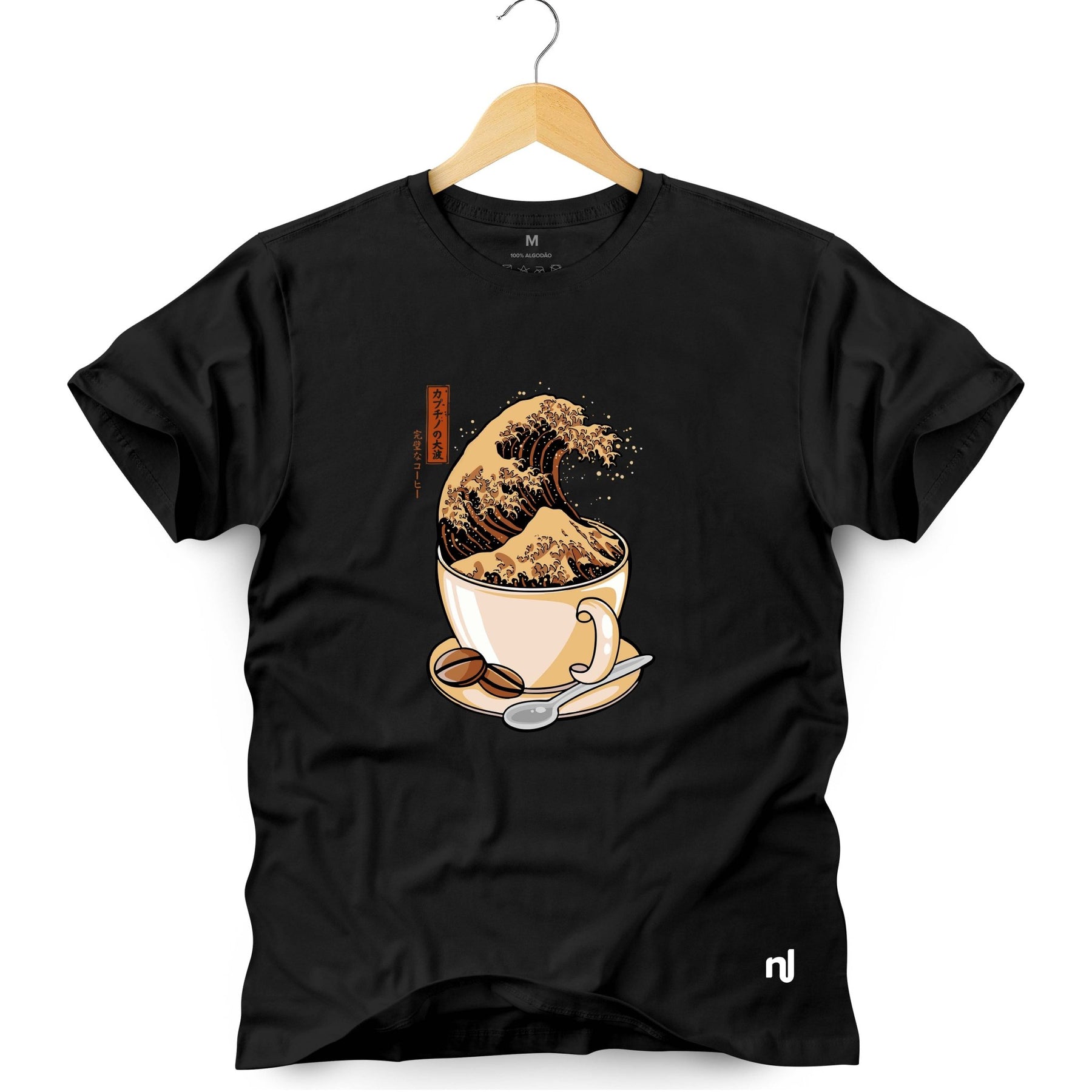 Camiseta Masculina Kanagawa Café