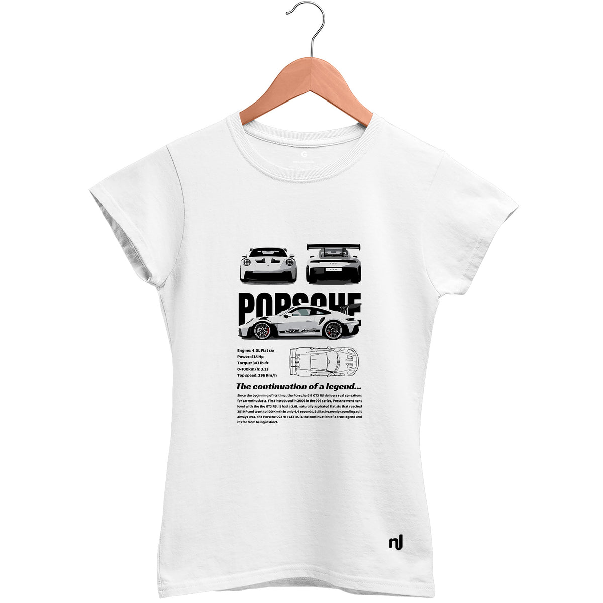 Camiseta Feminina Babylook GT3