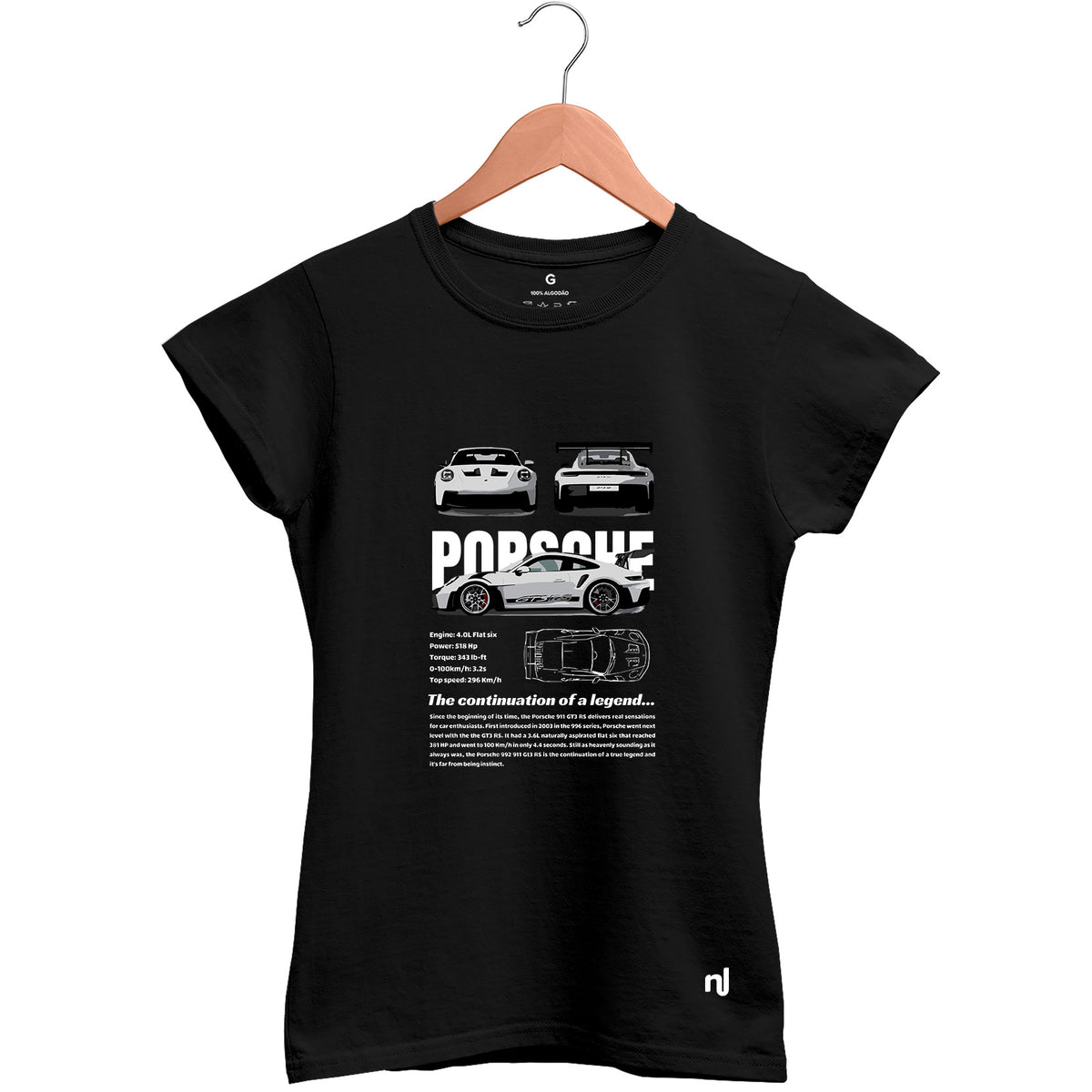 Camiseta Feminina Babylook GT3