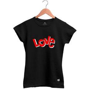 Camiseta Feminina Baby Look Love