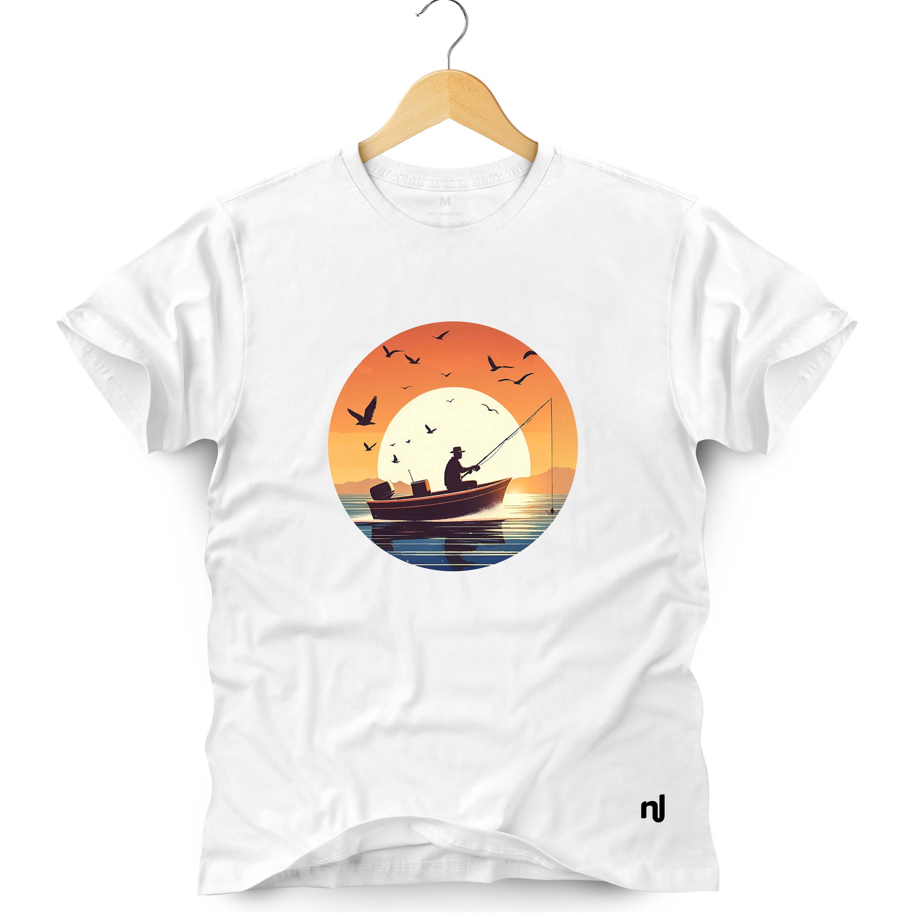 Camiseta Masculina Pesca em Alto Mar