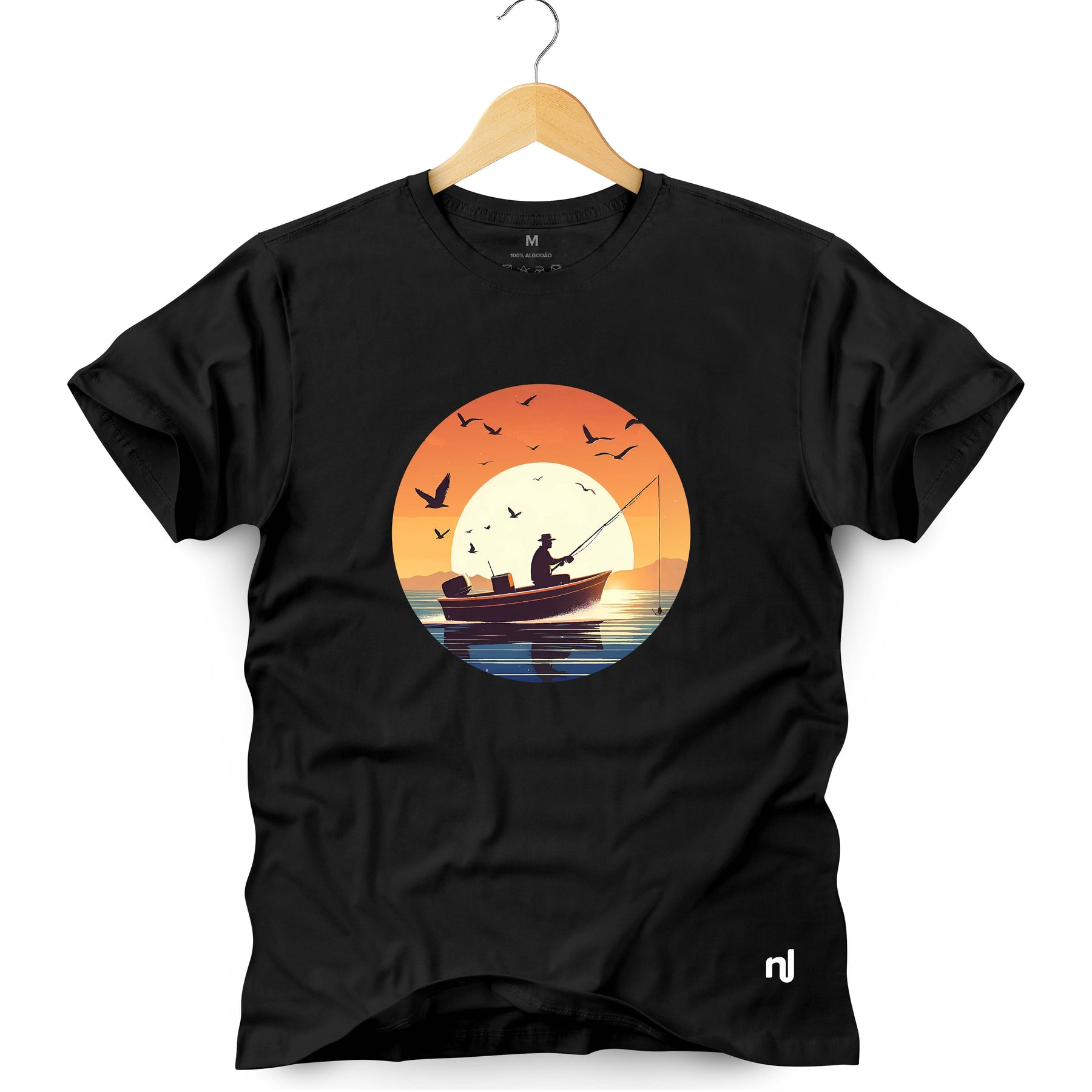 Camiseta Masculina Pesca em Alto Mar