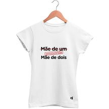 Camiseta Feminina Baby Look Promovida Mãe de Dois