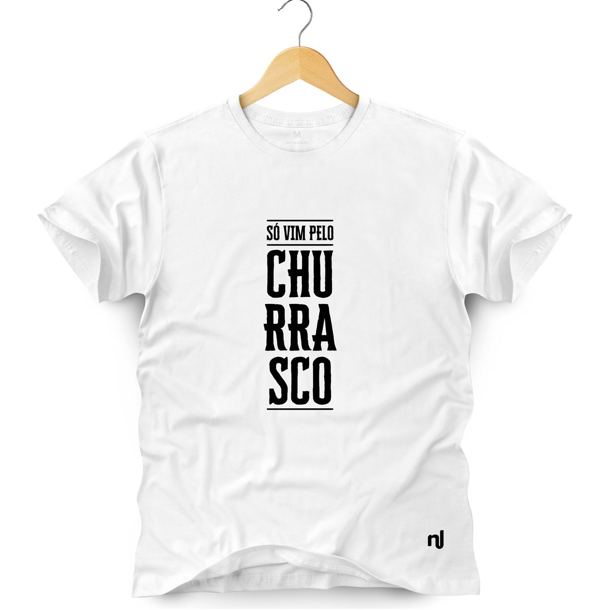 Camiseta Masculina Só Vim Pelo Churrasco