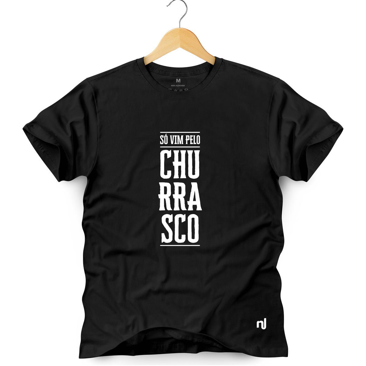 Camiseta Masculina Só Vim Pelo Churrasco