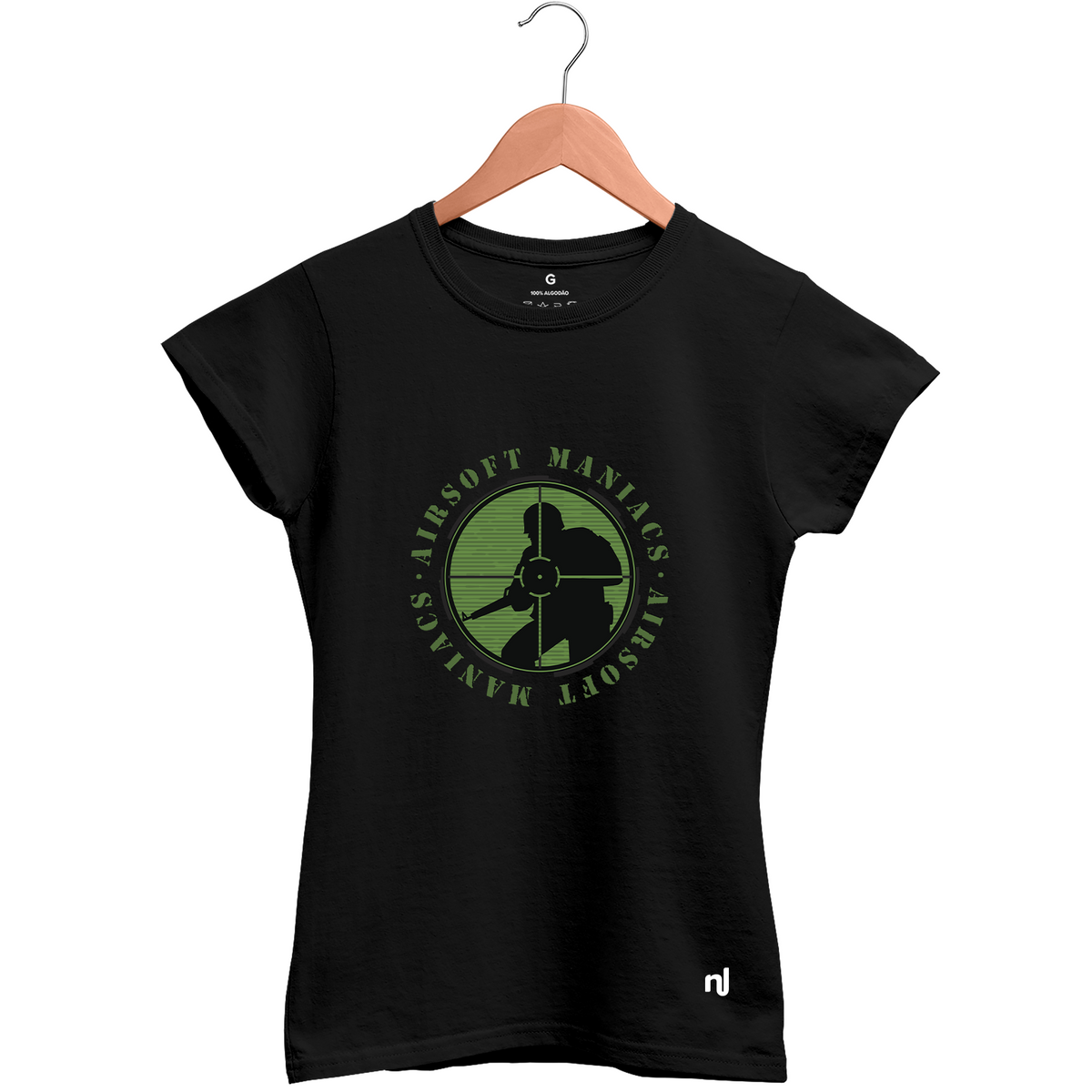Camiseta Feminina Baby Look Airsoft Maniacs