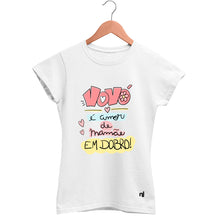 Camiseta Feminina Babylook Amor em Dobro