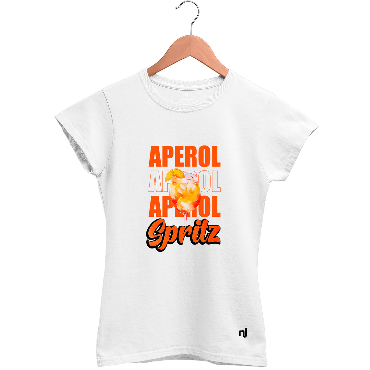 Camiseta Feminina Baby Look Aperol