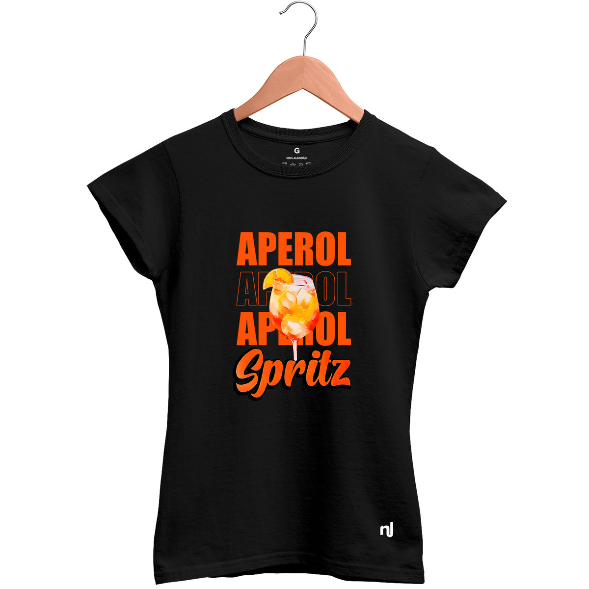 Camiseta Feminina Baby Look Aperol