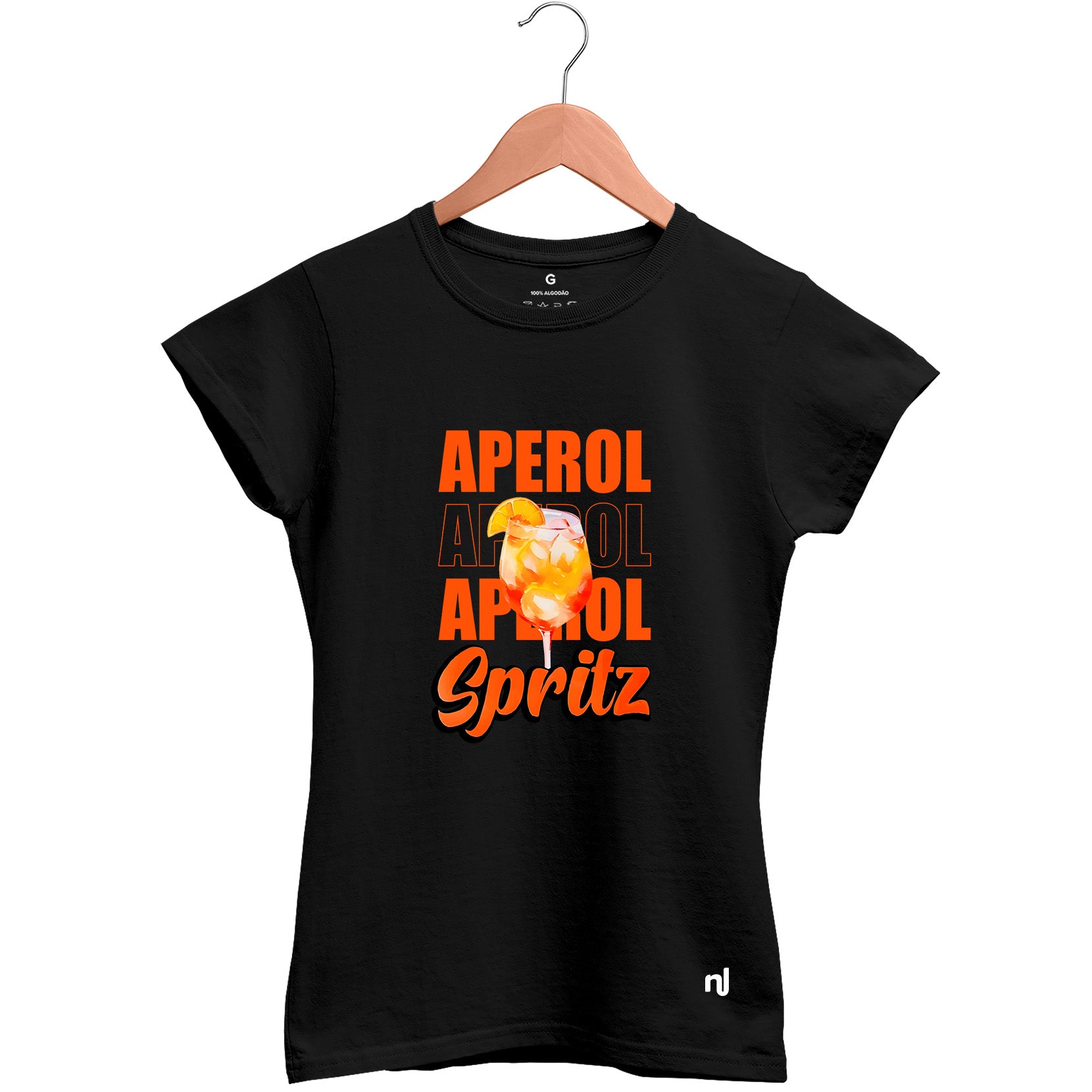 Camiseta Feminina Baby Look Aperol