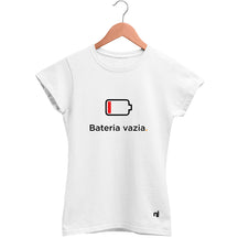 Camiseta Feminina Babylook Bateria Vazia
