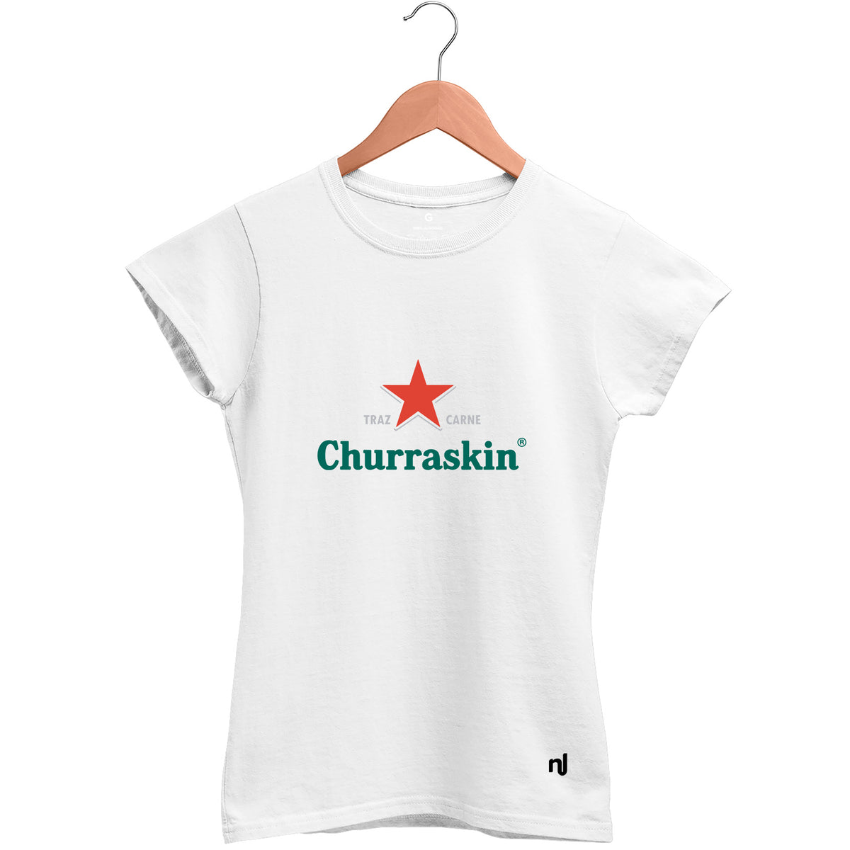 Camiseta Feminina Baby Look Churraskin