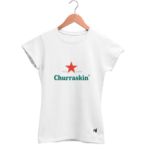 Camiseta Feminina Baby Look Churraskin