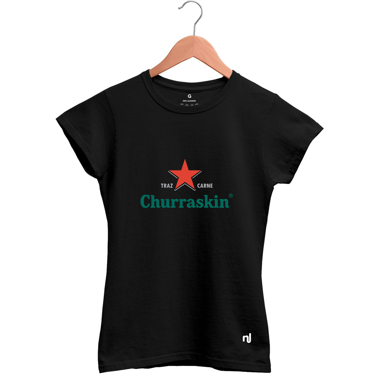 Camiseta Feminina Baby Look Churraskin