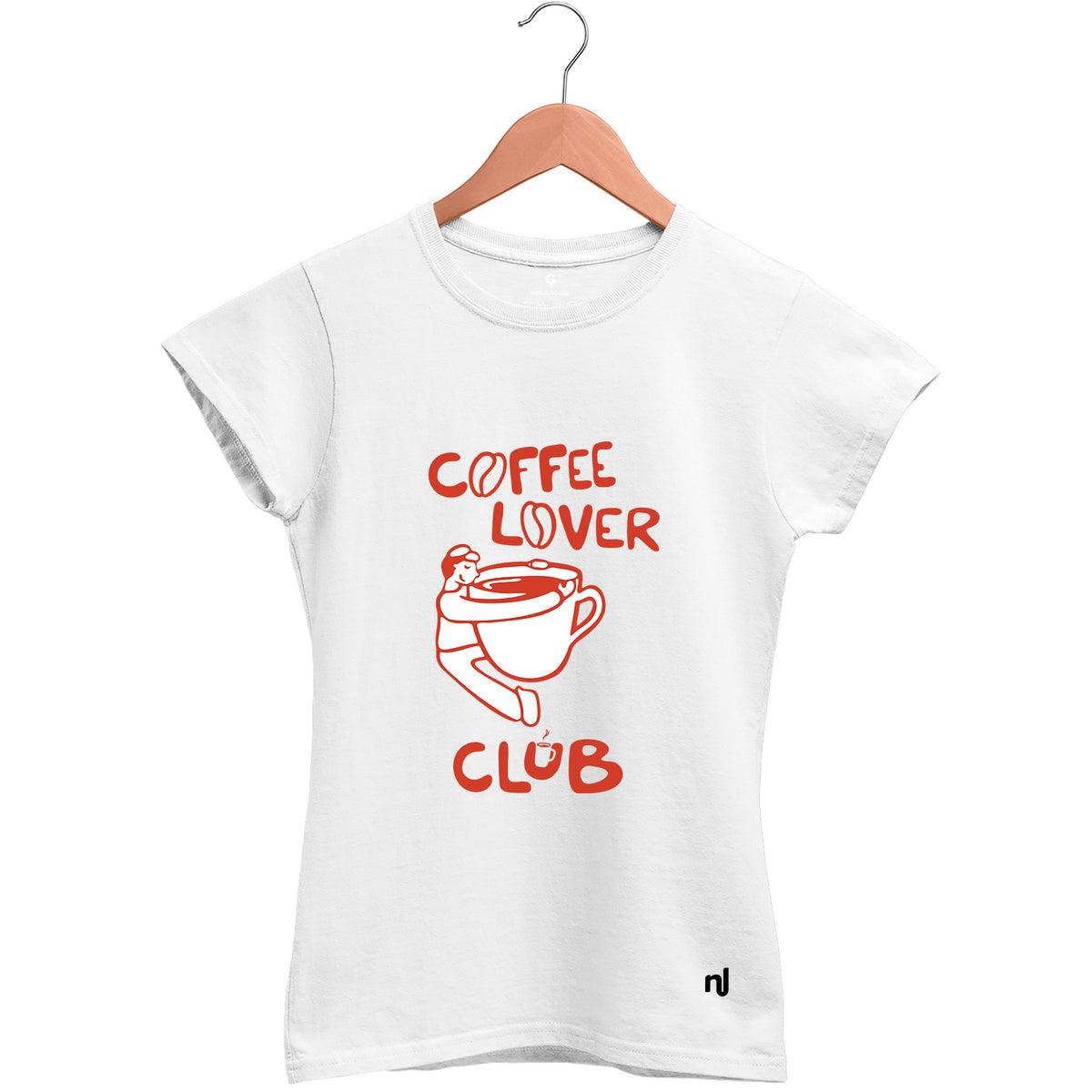 Camiseta Feminina Baby Look Coffee Lover Club