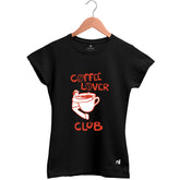 Camiseta Feminina Baby Look Coffee Lover Club