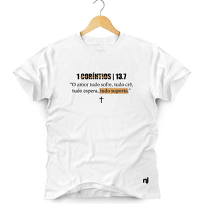 Camiseta Masculina Coríntios 13.7