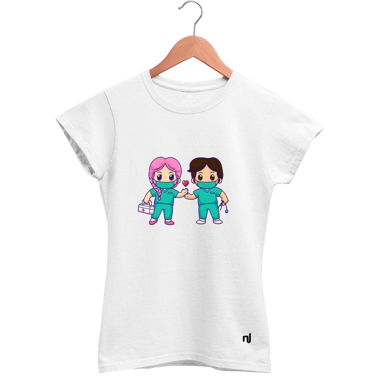 Camiseta Feminina Babylook Enfermeiros