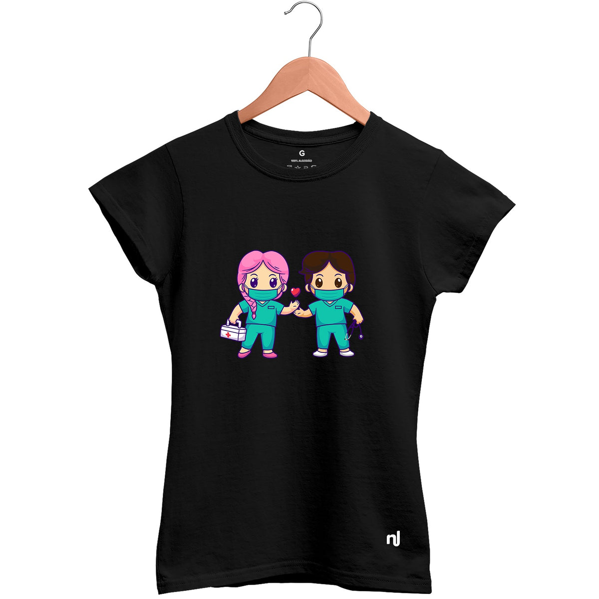 Camiseta Feminina Babylook Enfermeiros
