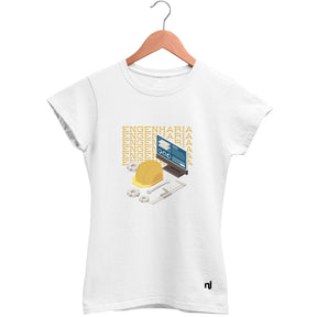 Camiseta Feminina Babylook Engenharia