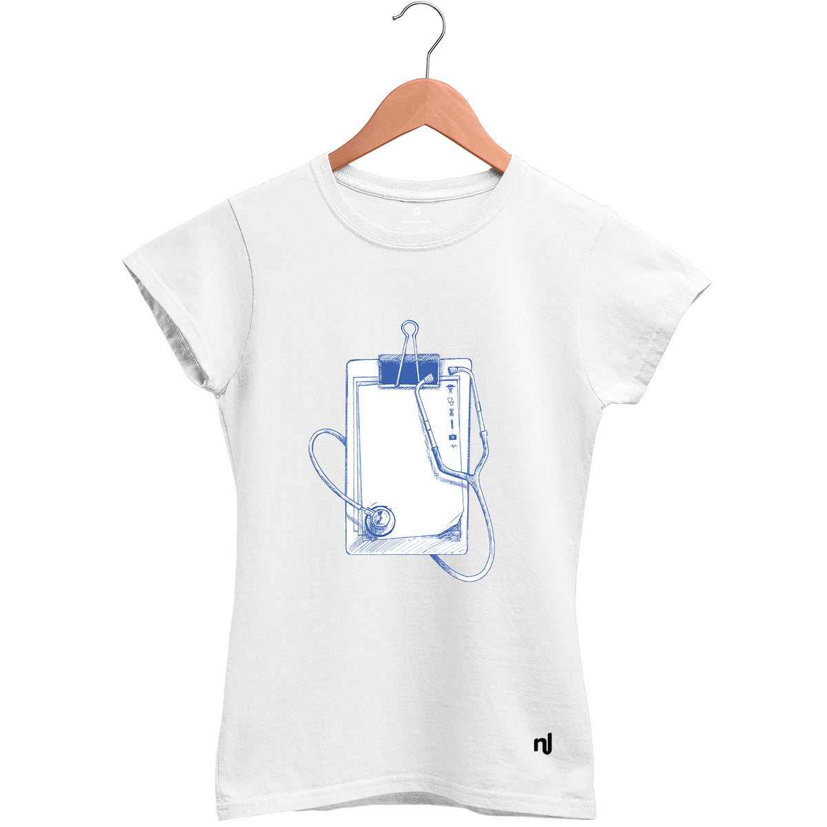 Camiseta Feminina Babylook Estetoscópio