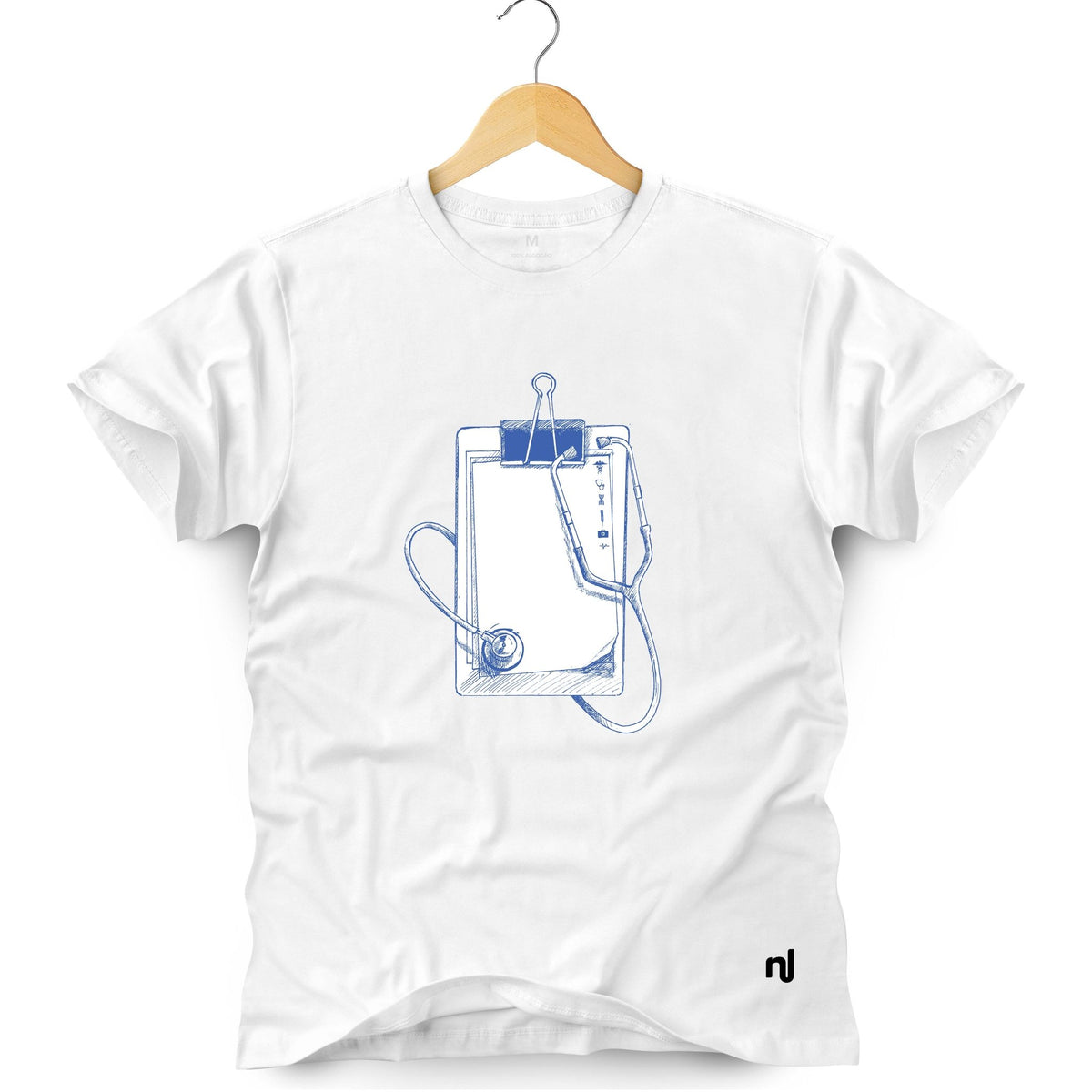 Camiseta Masculina Estetoscópio