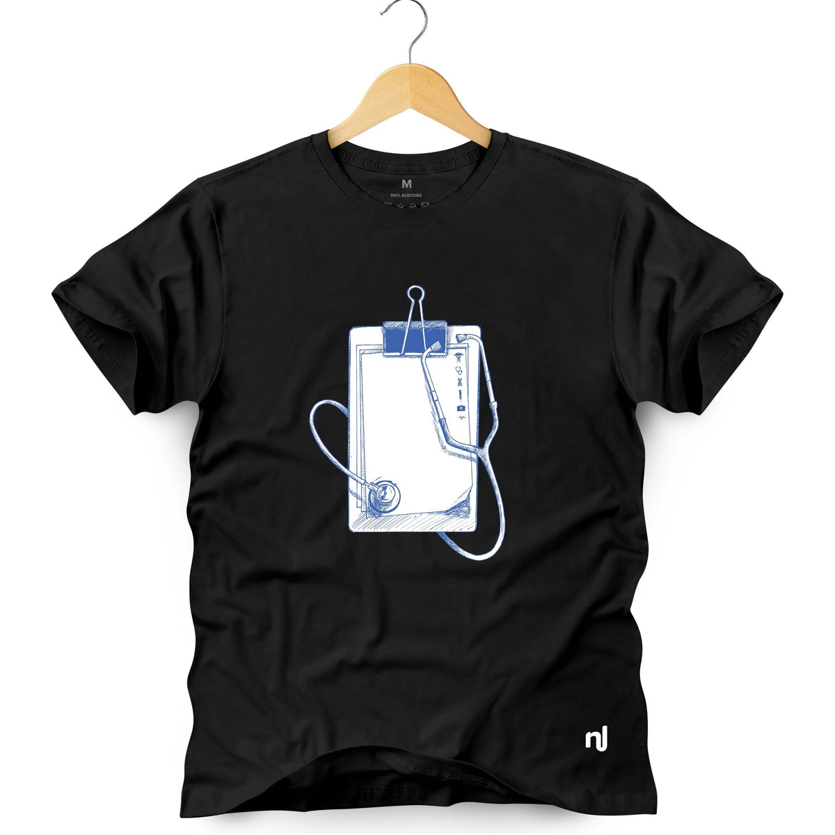 Camiseta Masculina Estetoscópio