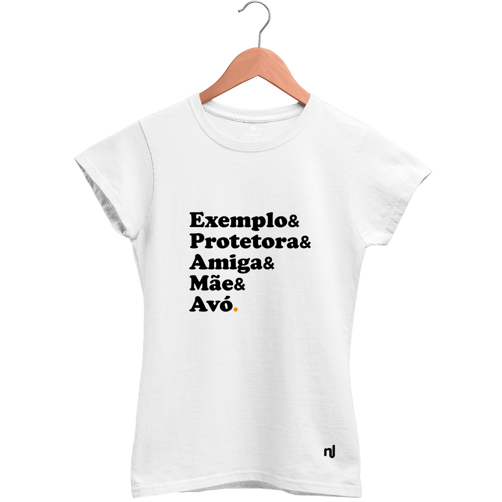 Camiseta Feminina Babylook Avó Exemplo