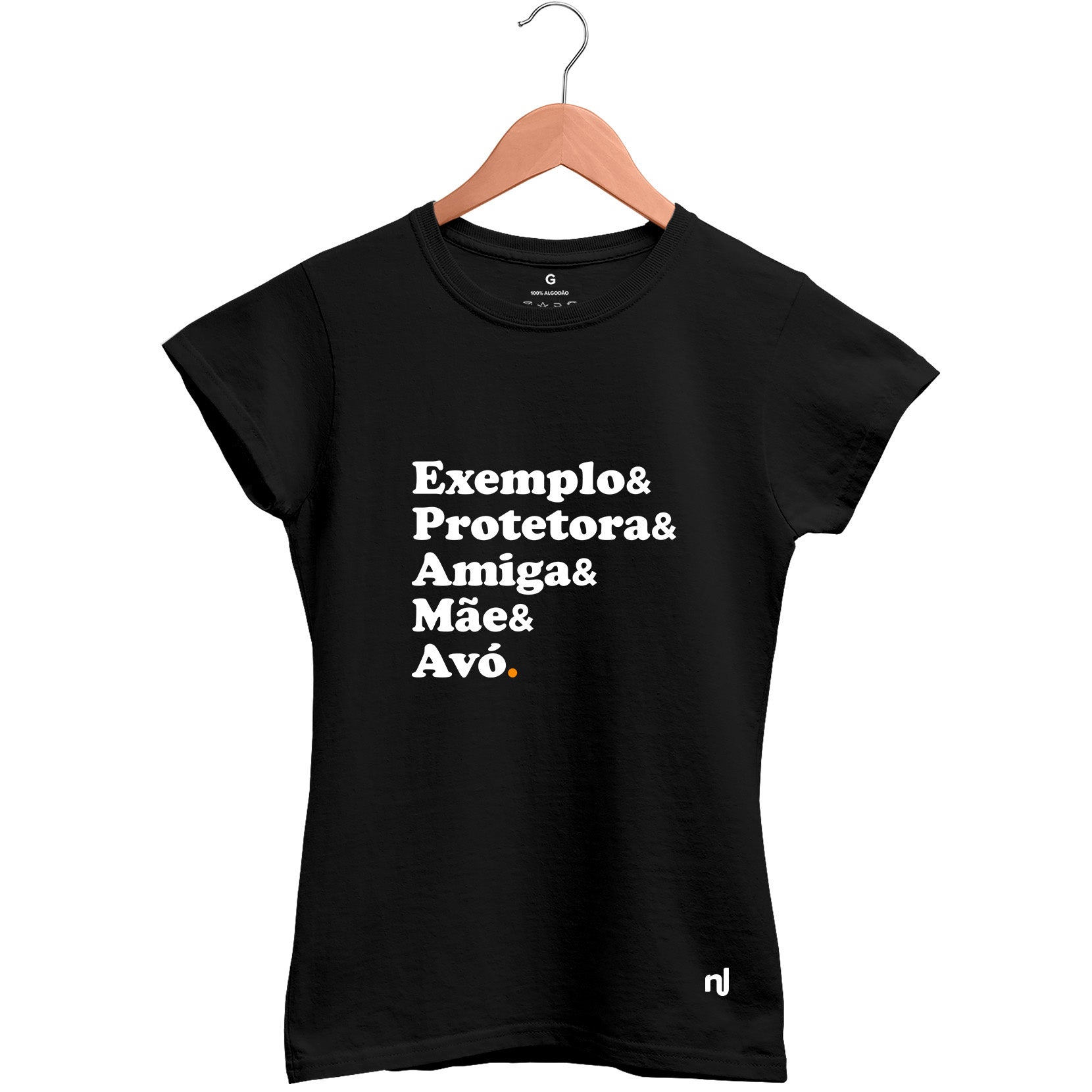 Camiseta Feminina Babylook Avó Exemplo
