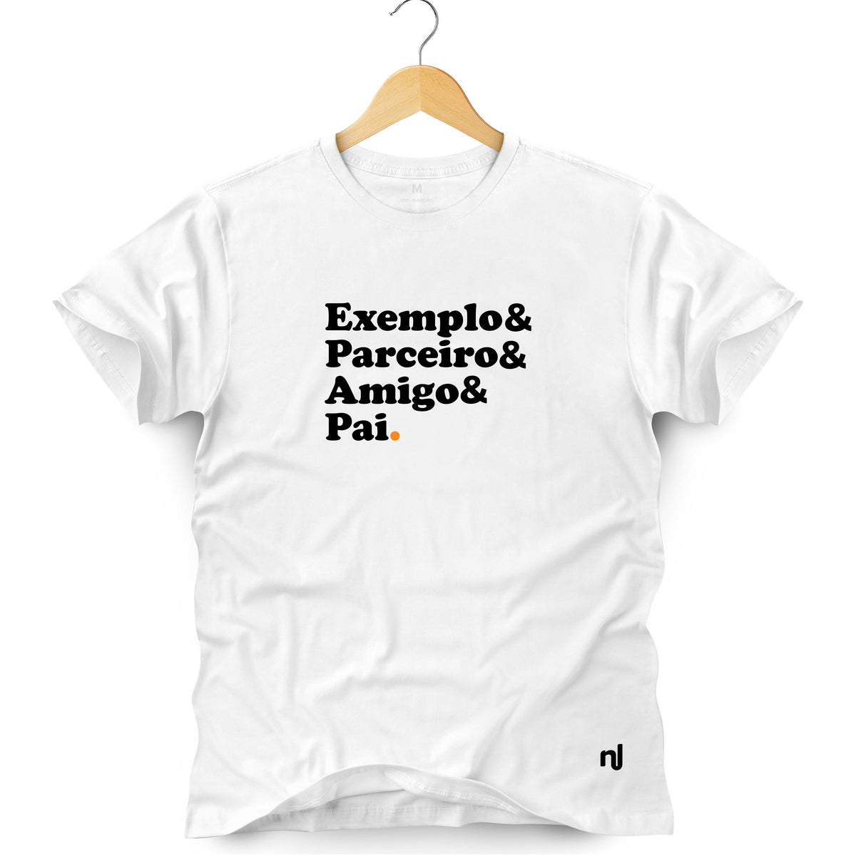 Camiseta Masculina Exemplo& Parceiro& Amigo& Pai