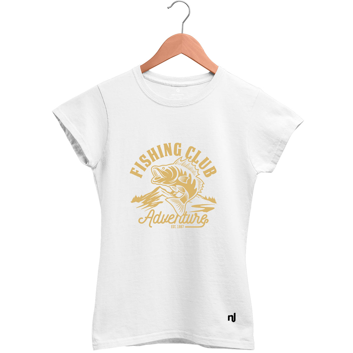 Camiseta Feminina Baby Look Fishing Club