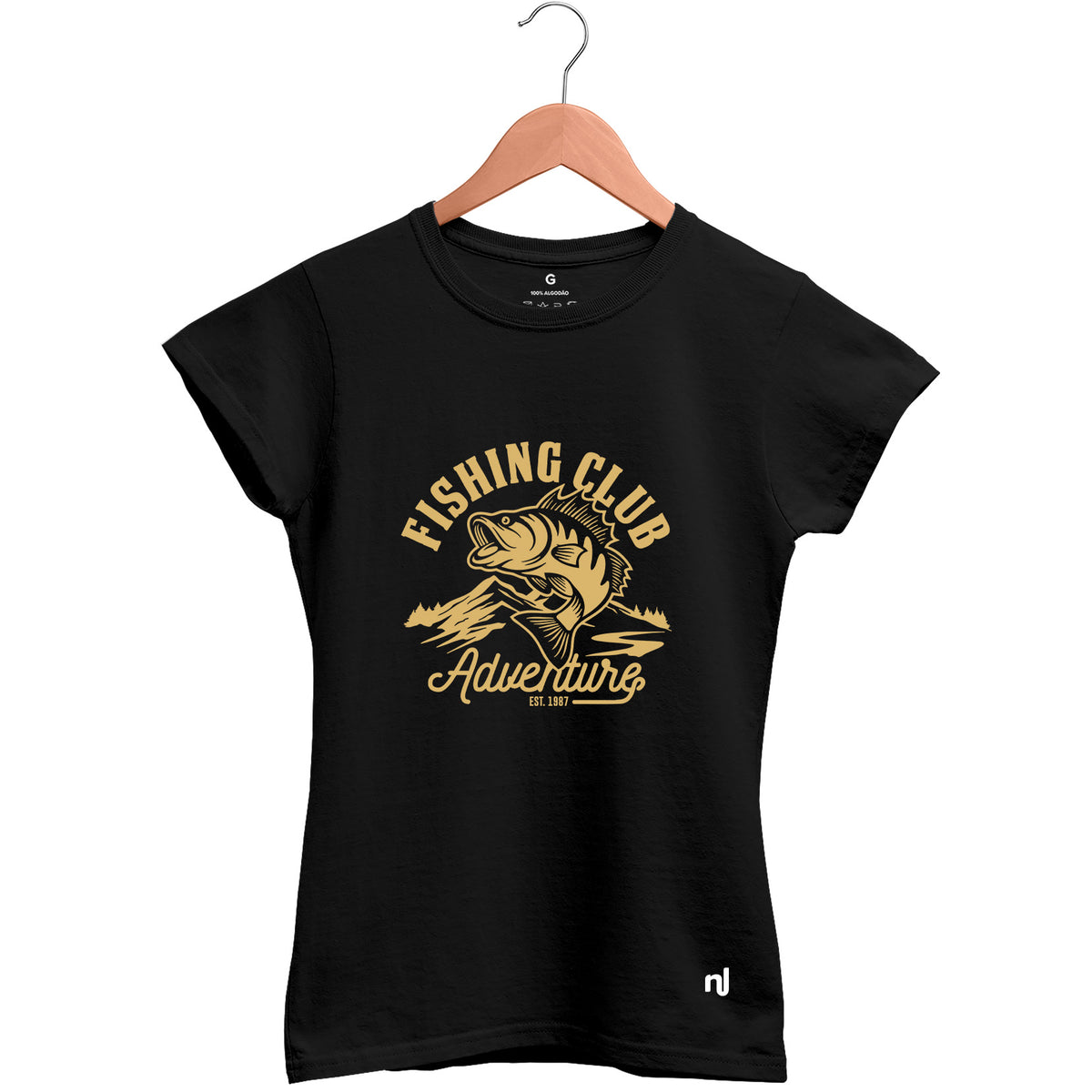 Camiseta Feminina Baby Look Fishing Club