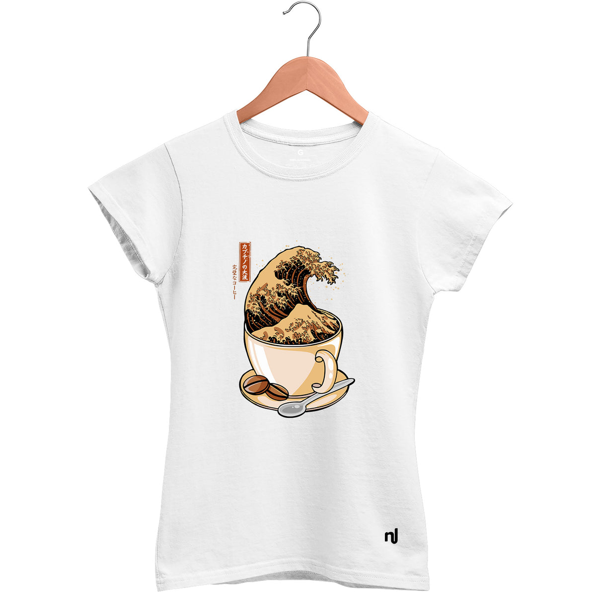 Camiseta Feminina Baby Look Kanagawa Café