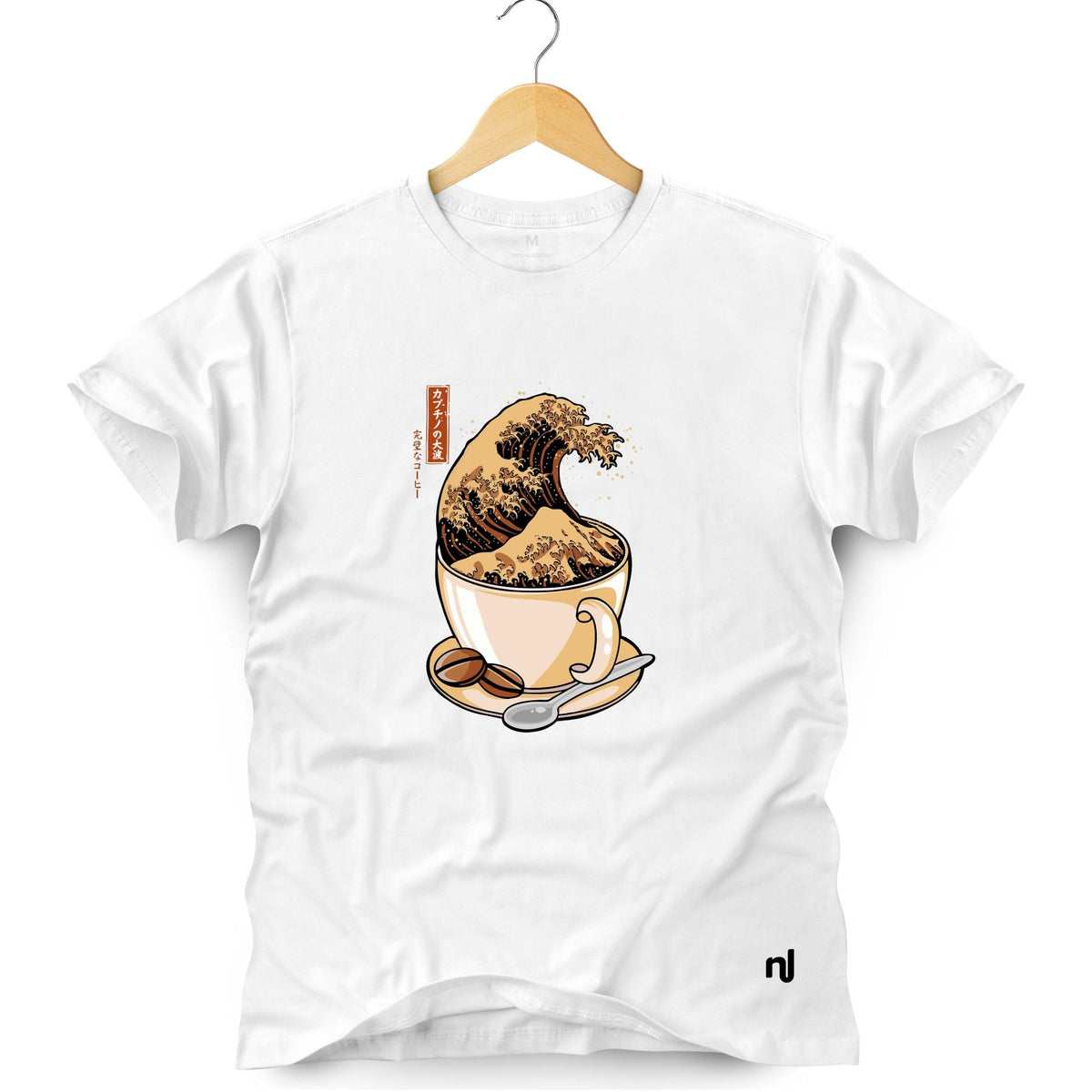 Camiseta Masculina Kanagawa Café