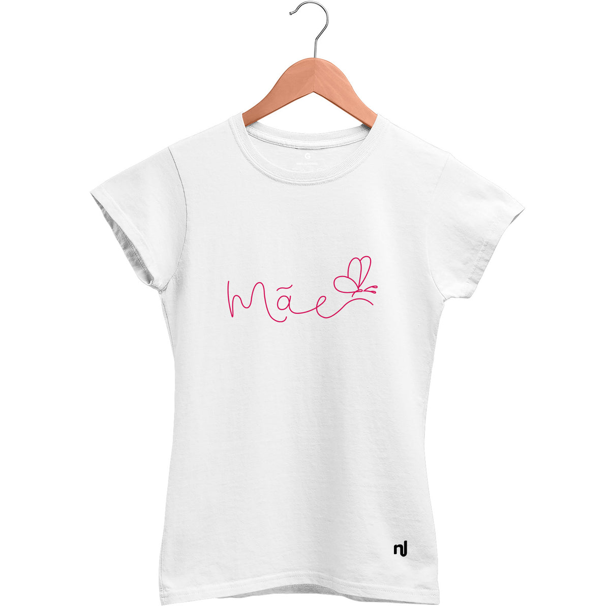 Camiseta Feminina Babylook Mãe Borboleta