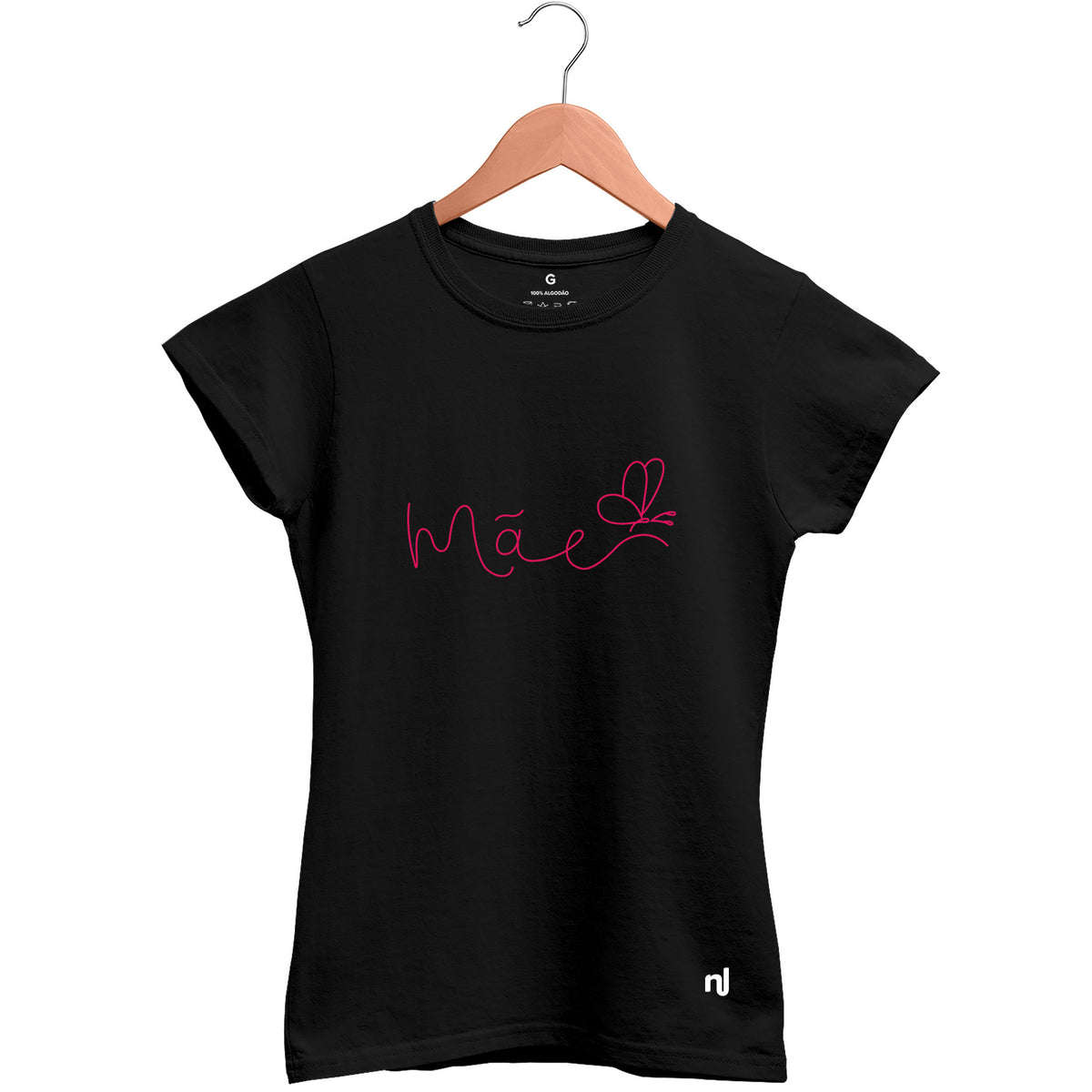 Camiseta Feminina Babylook Mãe Borboleta