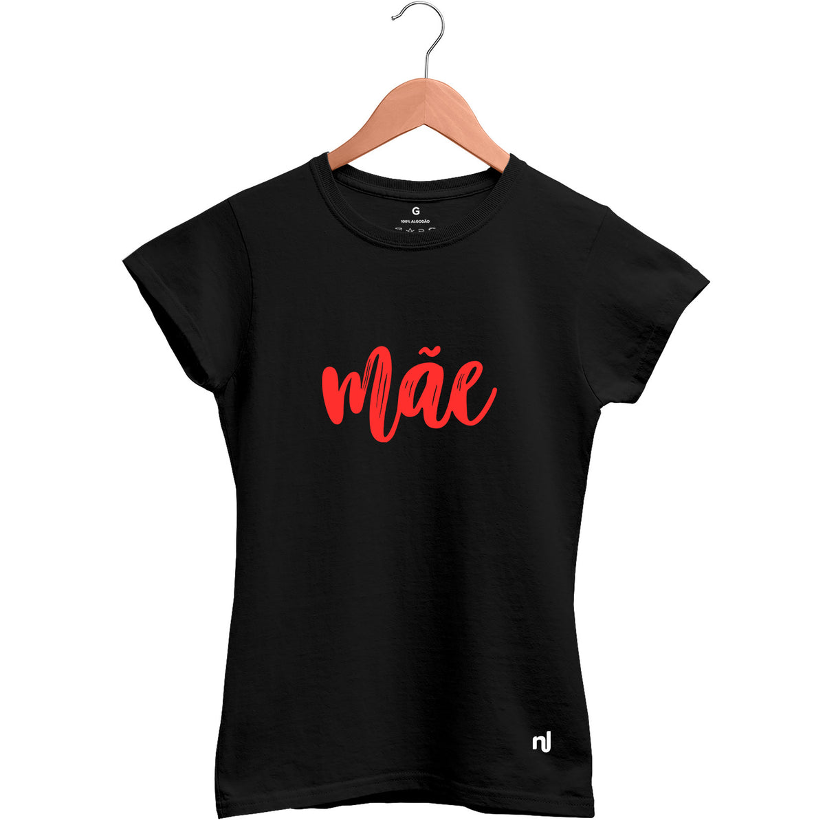 Camiseta Feminina Babylook Mãe Lettering