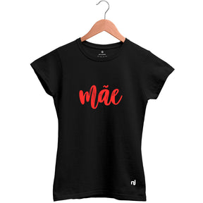 Camiseta Feminina Babylook Mãe Lettering