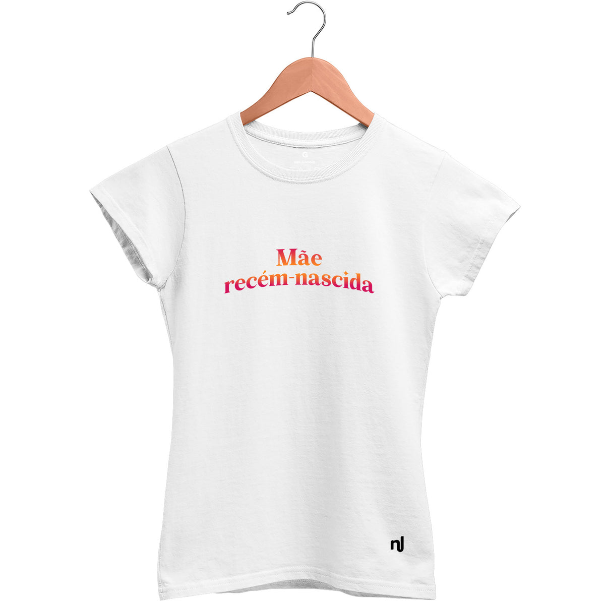 Camiseta Feminina Babylook Mãe Recém-nascida
