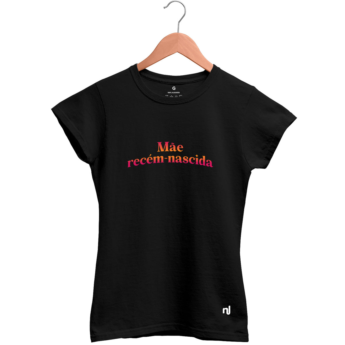 Camiseta Feminina Babylook Mãe Recém-nascida