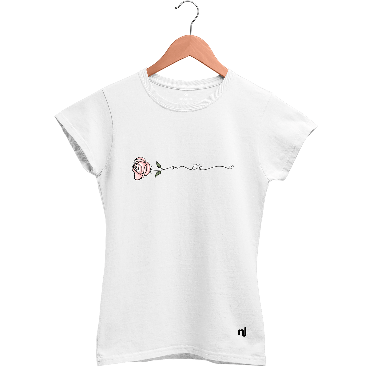 Camiseta Feminina Babylook Mãe Rosa