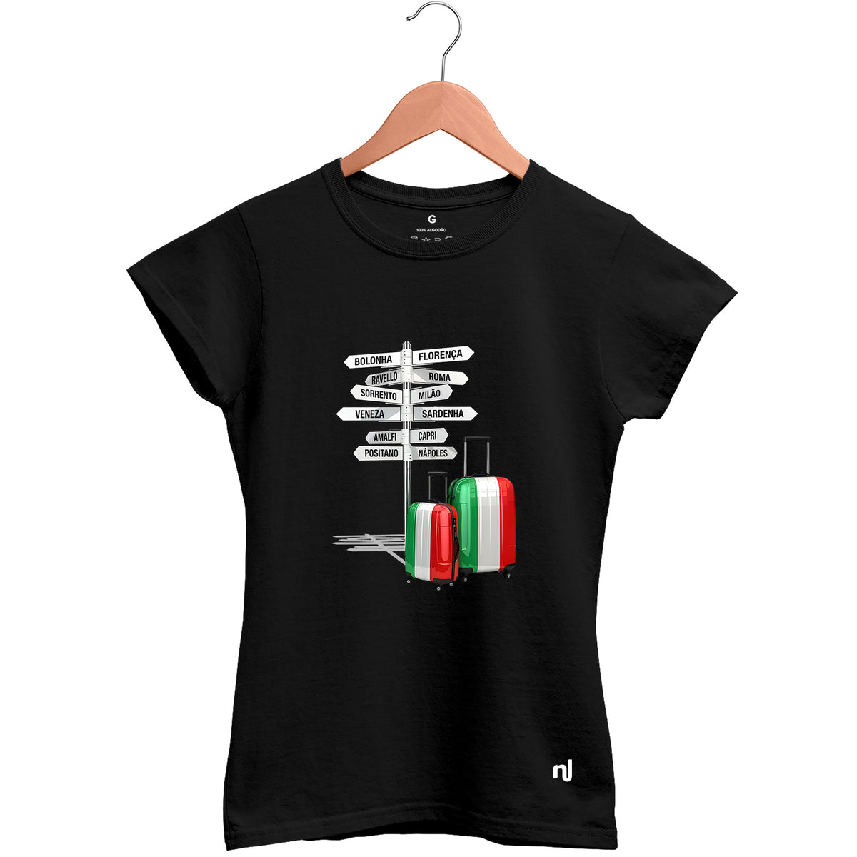 Camiseta Feminina Baby Look Malas