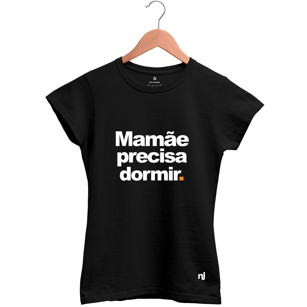 Camiseta Feminina Baby look Mamãe Precisa Dormir